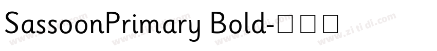 SassoonPrimary Bold字体转换